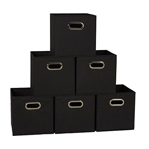 Household Essentials Open Fabric Storage Cube Bins