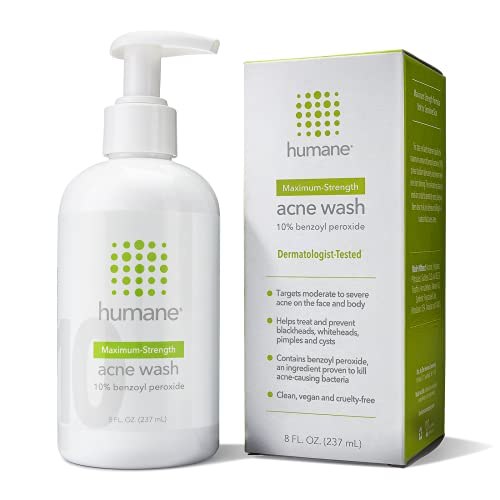 Humane Benzoyl Peroxide 10% Acne Wash