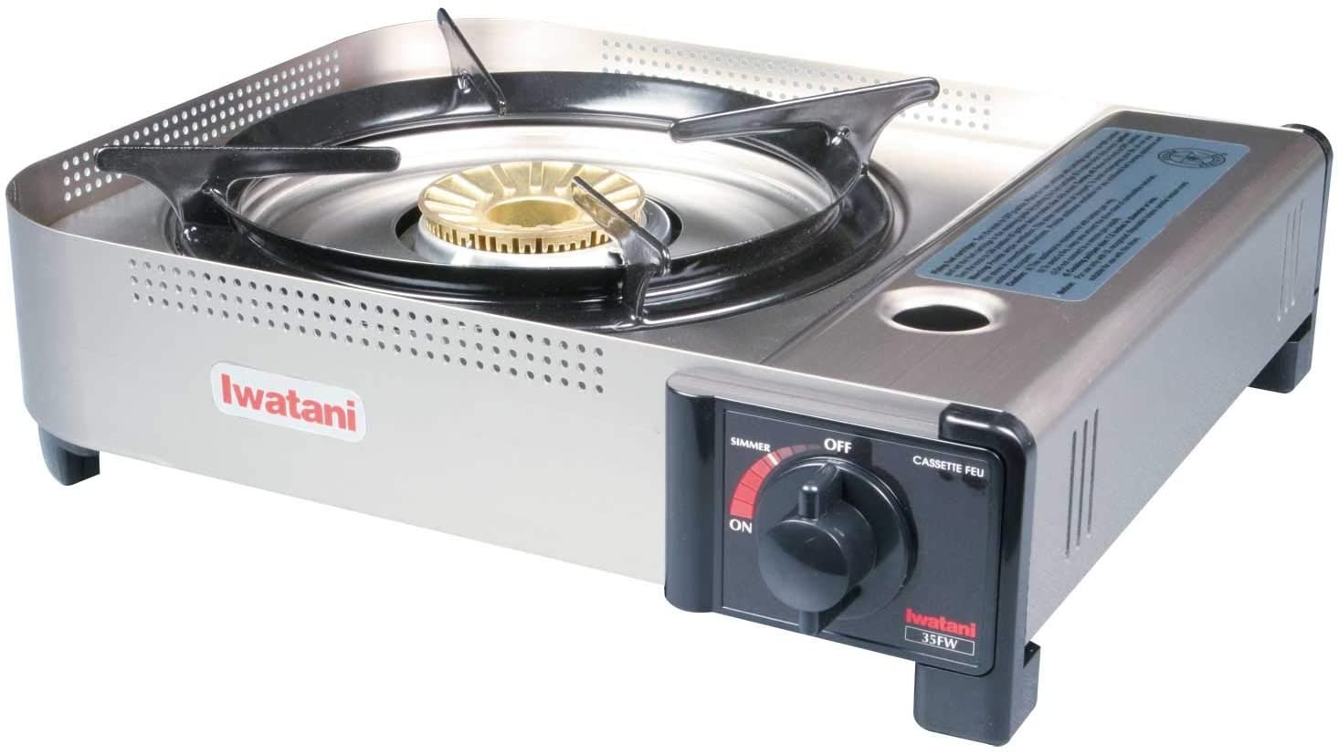 Chef Master 90019 Portable Butane Stove | 15,000 BTU Single Burner Gas  Stove | Camping and Backpacking Essentials | Piezo Click Ignition | Double  Wind