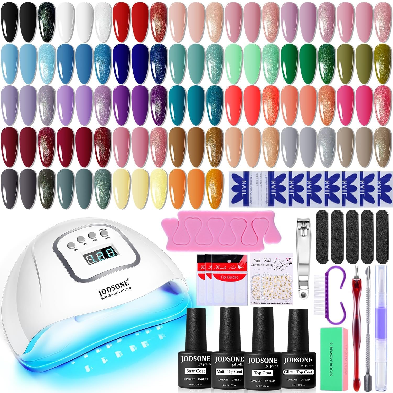 Jodsone Gel Nail Polish Kit with UV Light