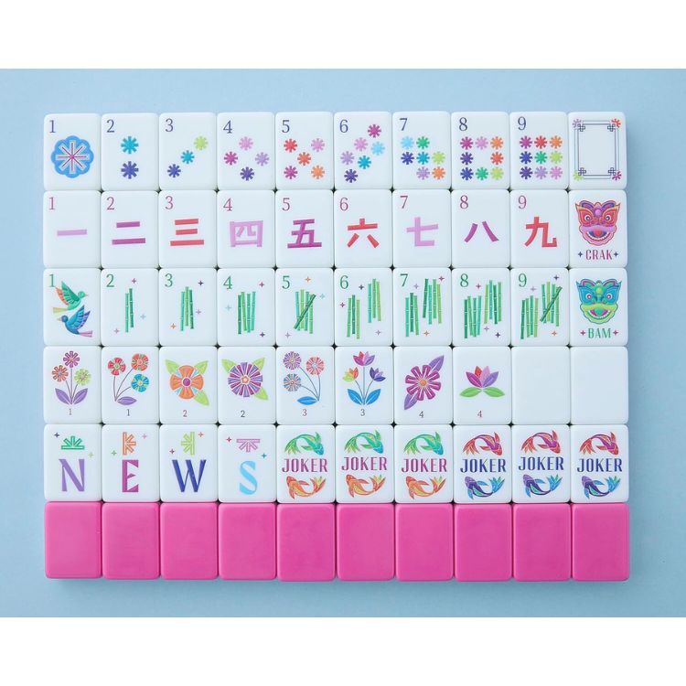 Mahjong Co. Kaleidoscope Mahjong Tile Set