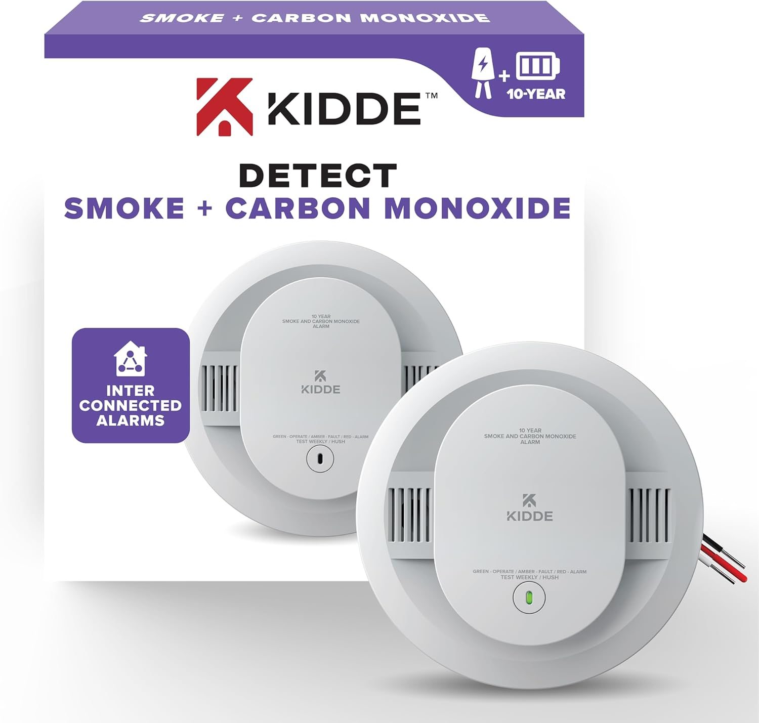 Kidde i12010SCO Hardwired Combination Smoke &amp; Carbon Monoxide Alarm