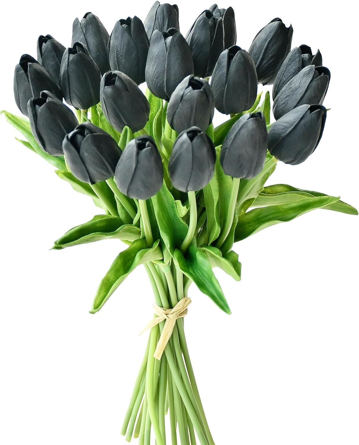 Mandy&#039;s 20-Piece Black Artificial Tulips