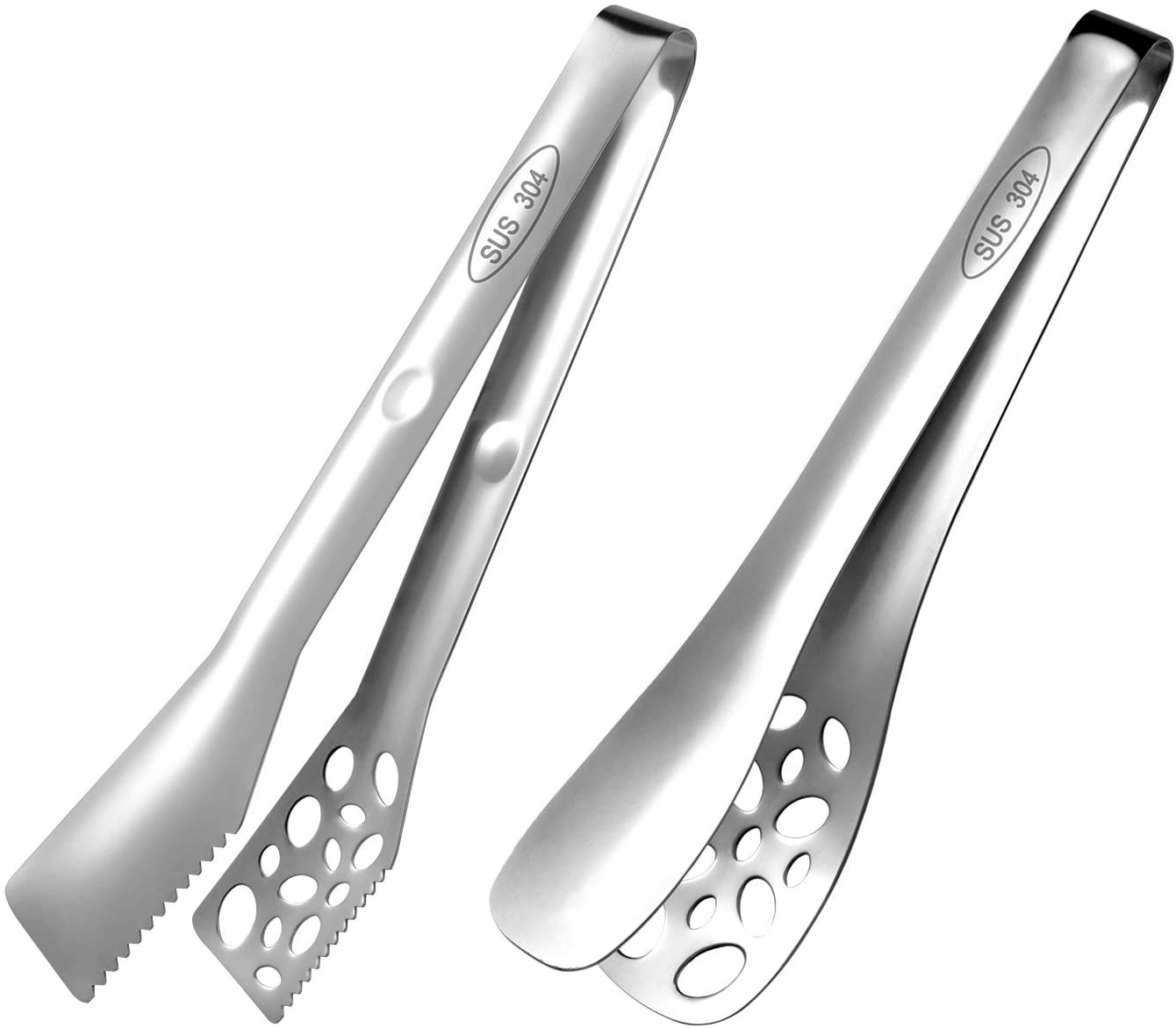 Maphyton 2-Pack Stainless Steel Tongs