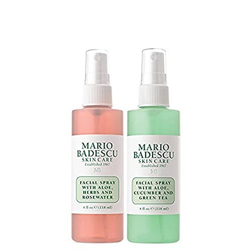 Mario Badescu Facial Spray with Rosewater &amp; Facial Spray with Green Tea