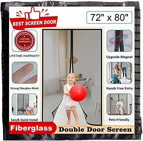 Mkicesky Fiberglass Magnetic Screen Door