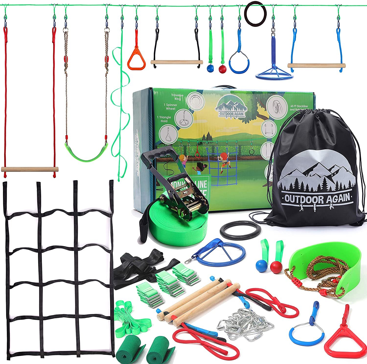 Outdoor Again Monkey Line Ultimate Ninja Warrior Obstacle Course