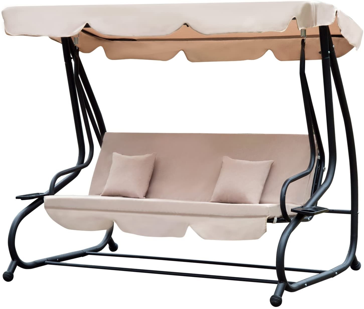 Outsunny Outdoor Swing Bench &amp; Included Canopy