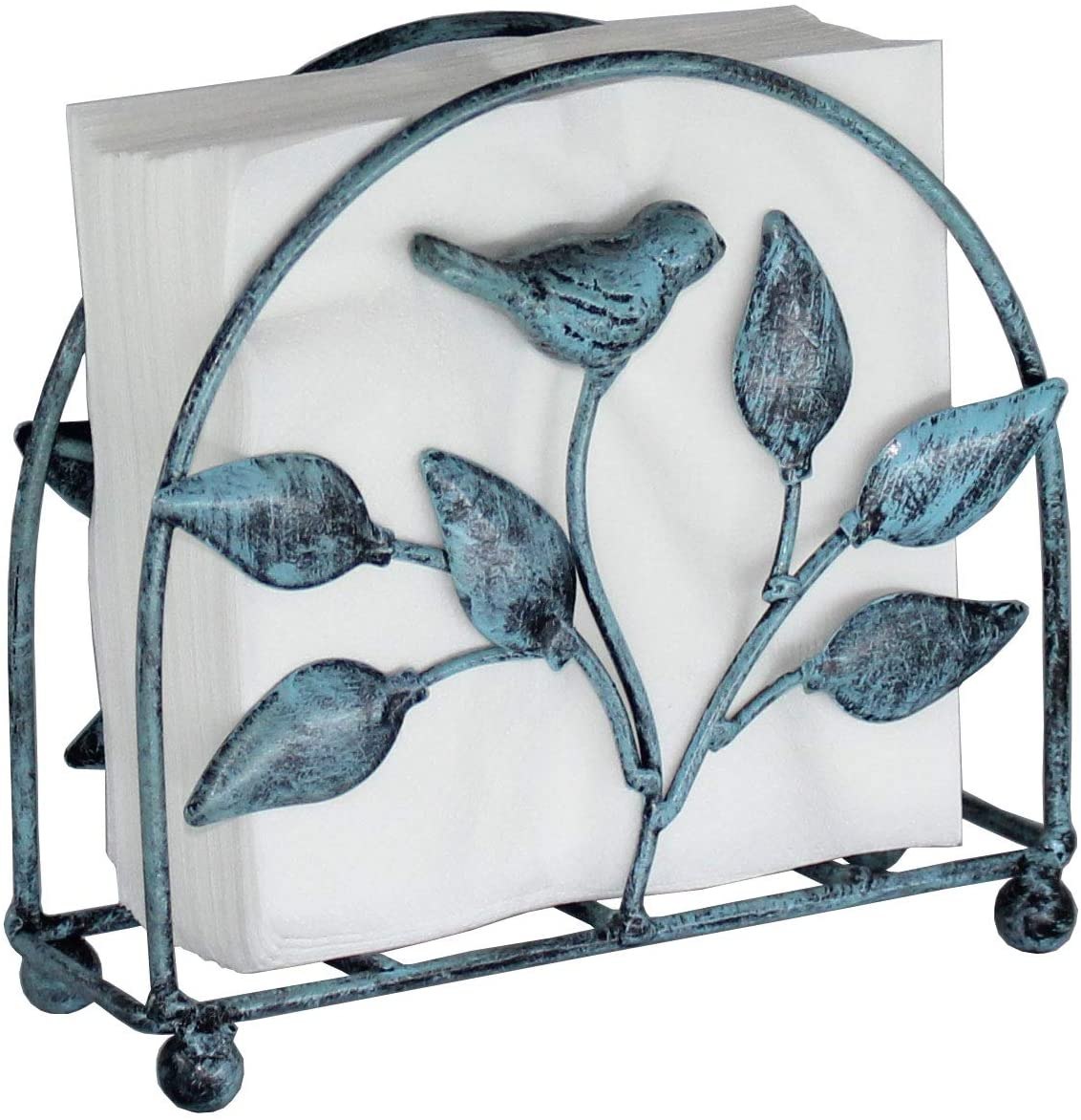 Owlgift Cast Iron Bird &amp; Tree Napkin Holder