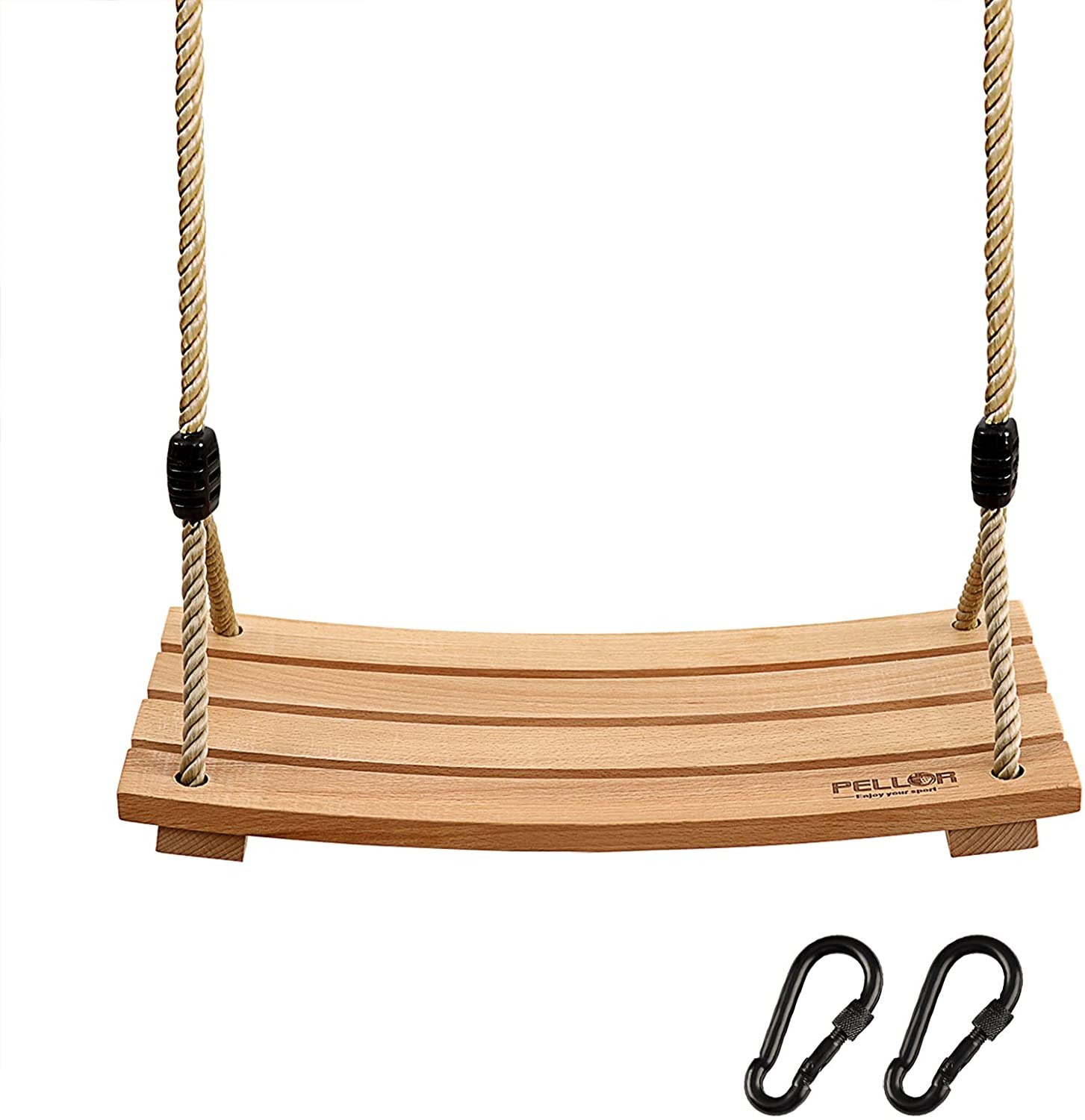 Pellor Indoor Outdoor Wood Tree Swing Seat