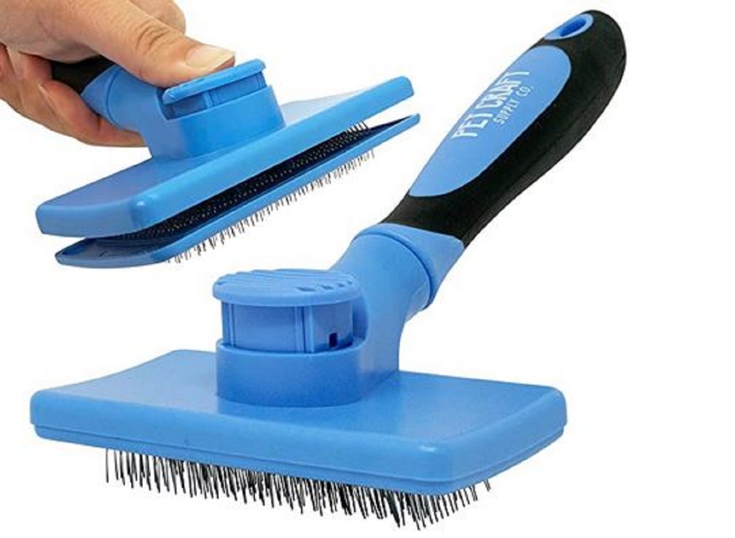 Pet Craft Supply Self-Cleaning Grooming Slicker Pet Brush