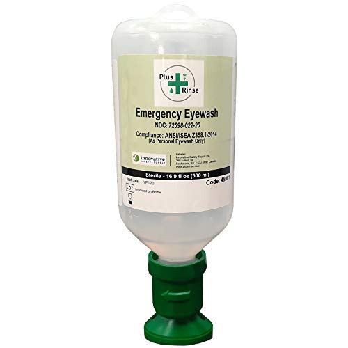 Plum Sterile Saline Eyewash Solution Bottle