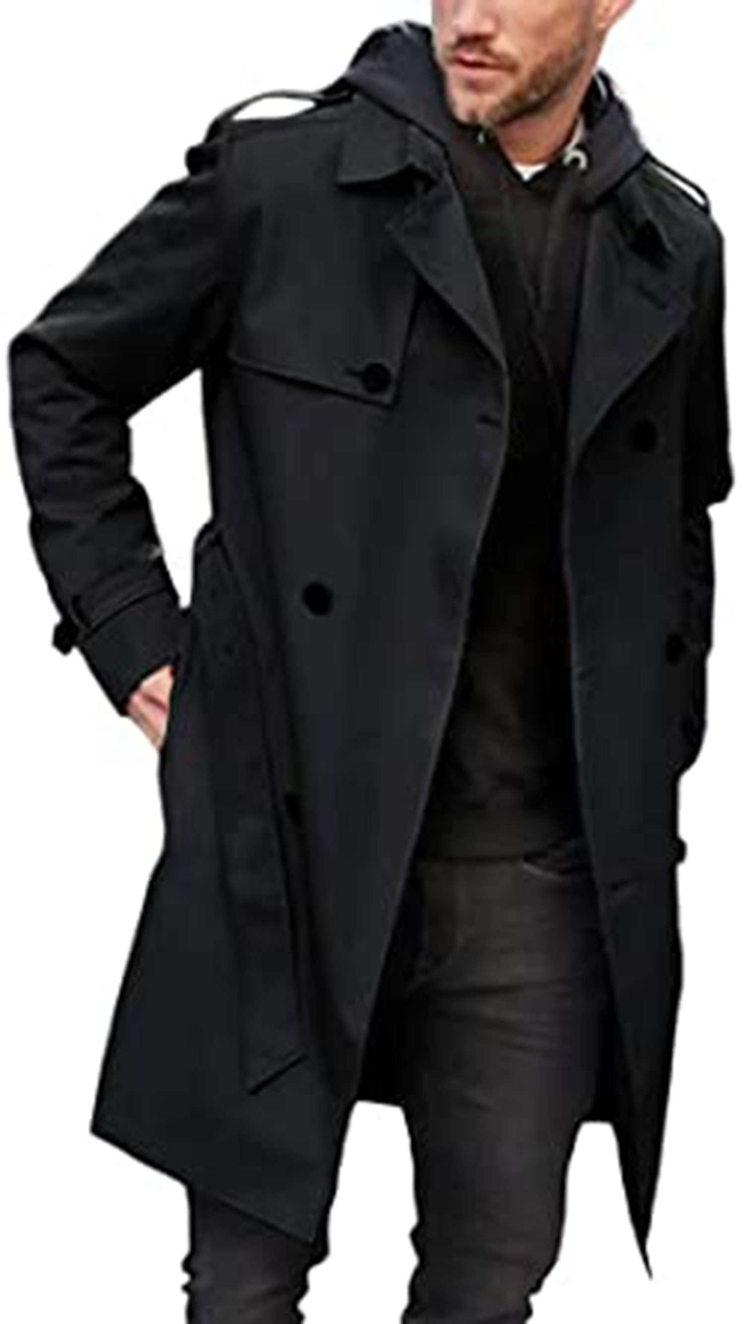 Pretifeel Men&#039;s Trench Coat
