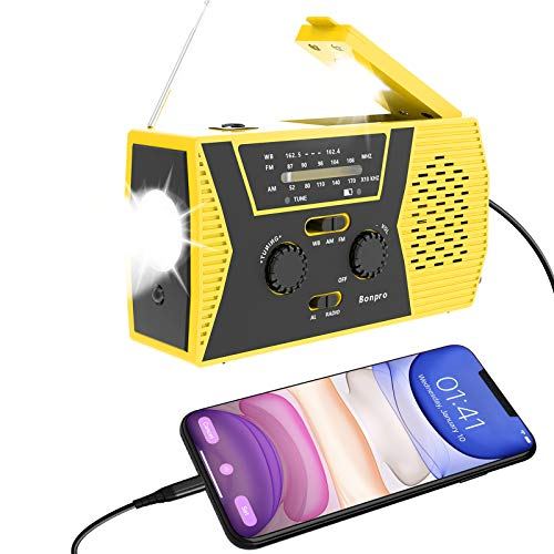 Bonpro Emergency Radio with Solar