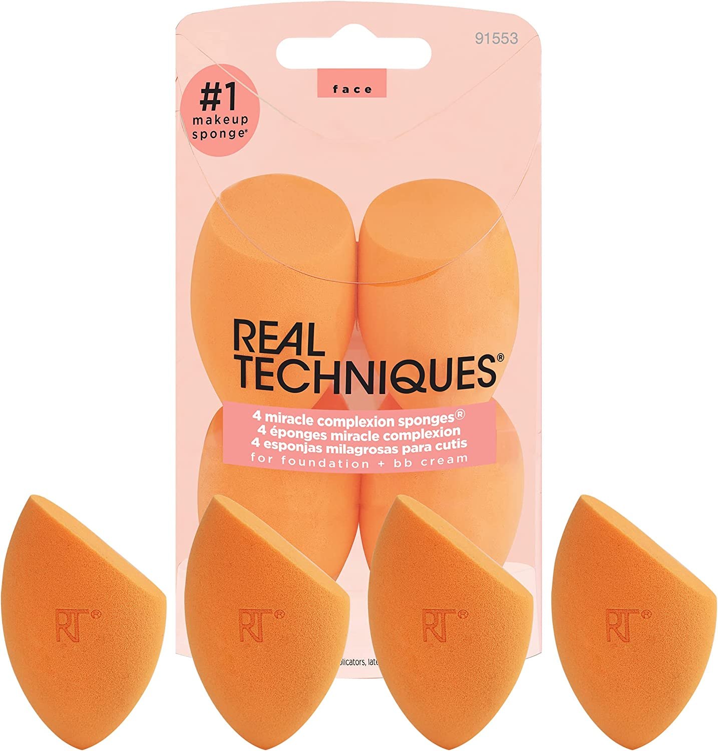 Real Techniques Miracle Complexion Sponges, 4-Piece Set