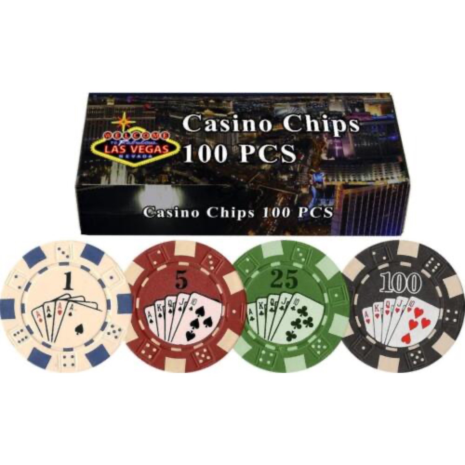  DA VINCI Set of 500 11.5 Gram Poker Chips with Aluminum Case,  3 Dealer Buttons, 2 Decks of Playing Cards and 2 Cut Cards : Toys & Games