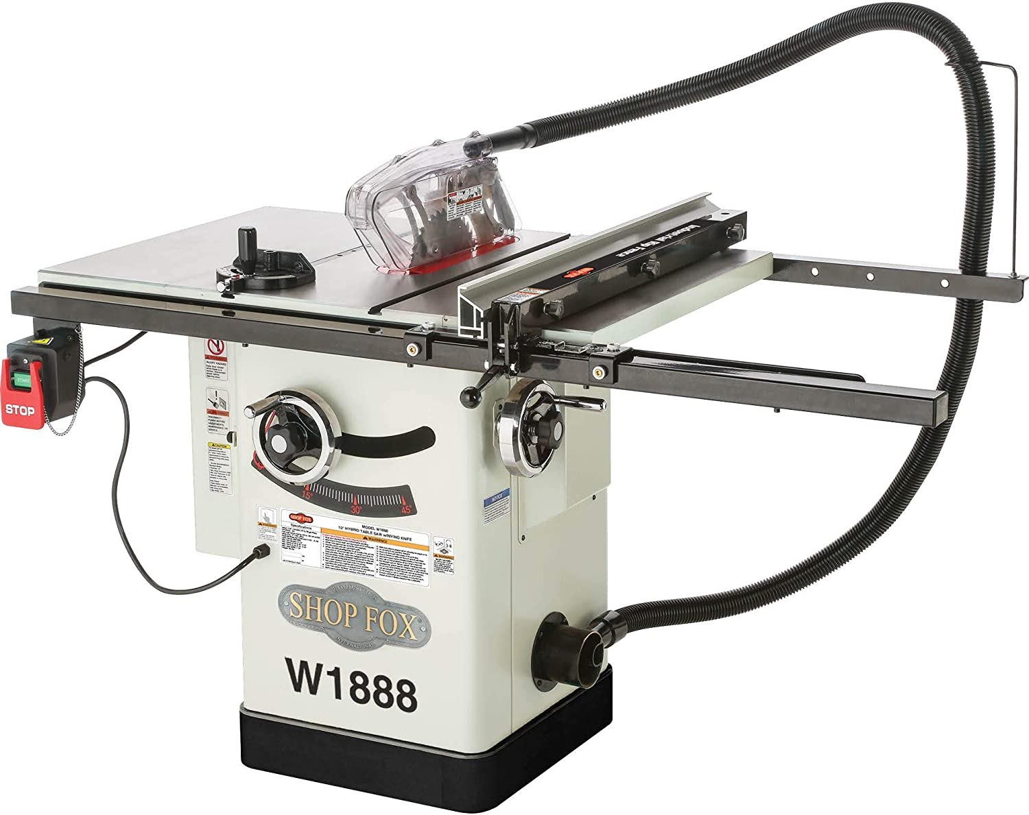 Shop Fox W1888 10&quot; Hybrid Table Saw with Riving Knife