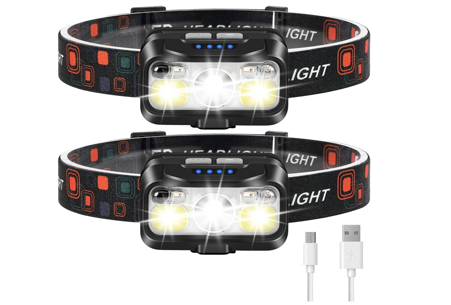 LHKNL 1100 Lumen Super Bright Motion Sensor Head Lamp flashlight