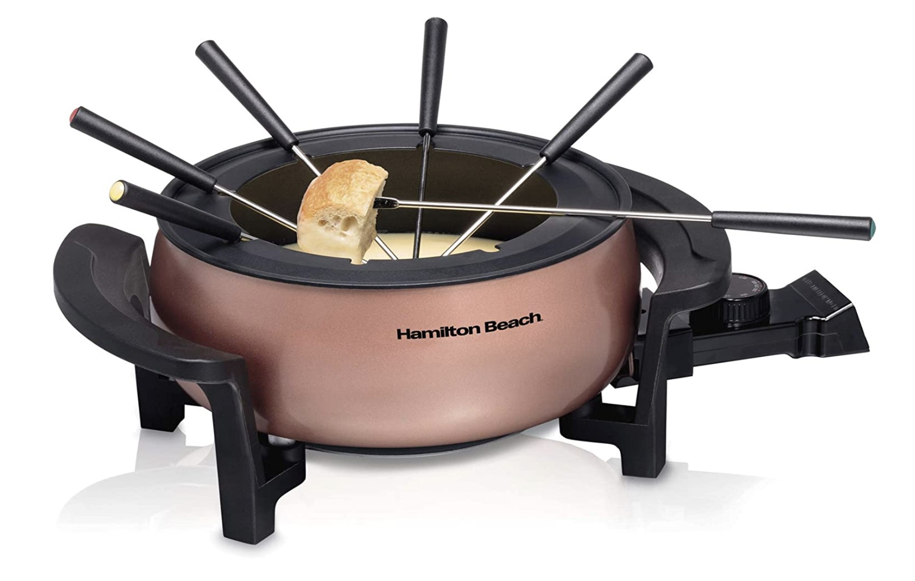 Hamilton Beach 3QT Copper Electric Fondue Pot Set