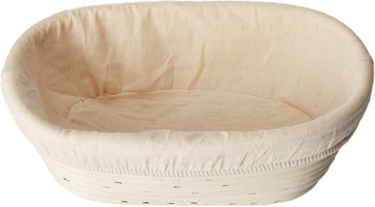 Sugus House Oval Bread Banneton Proofing Basket &amp; Liner