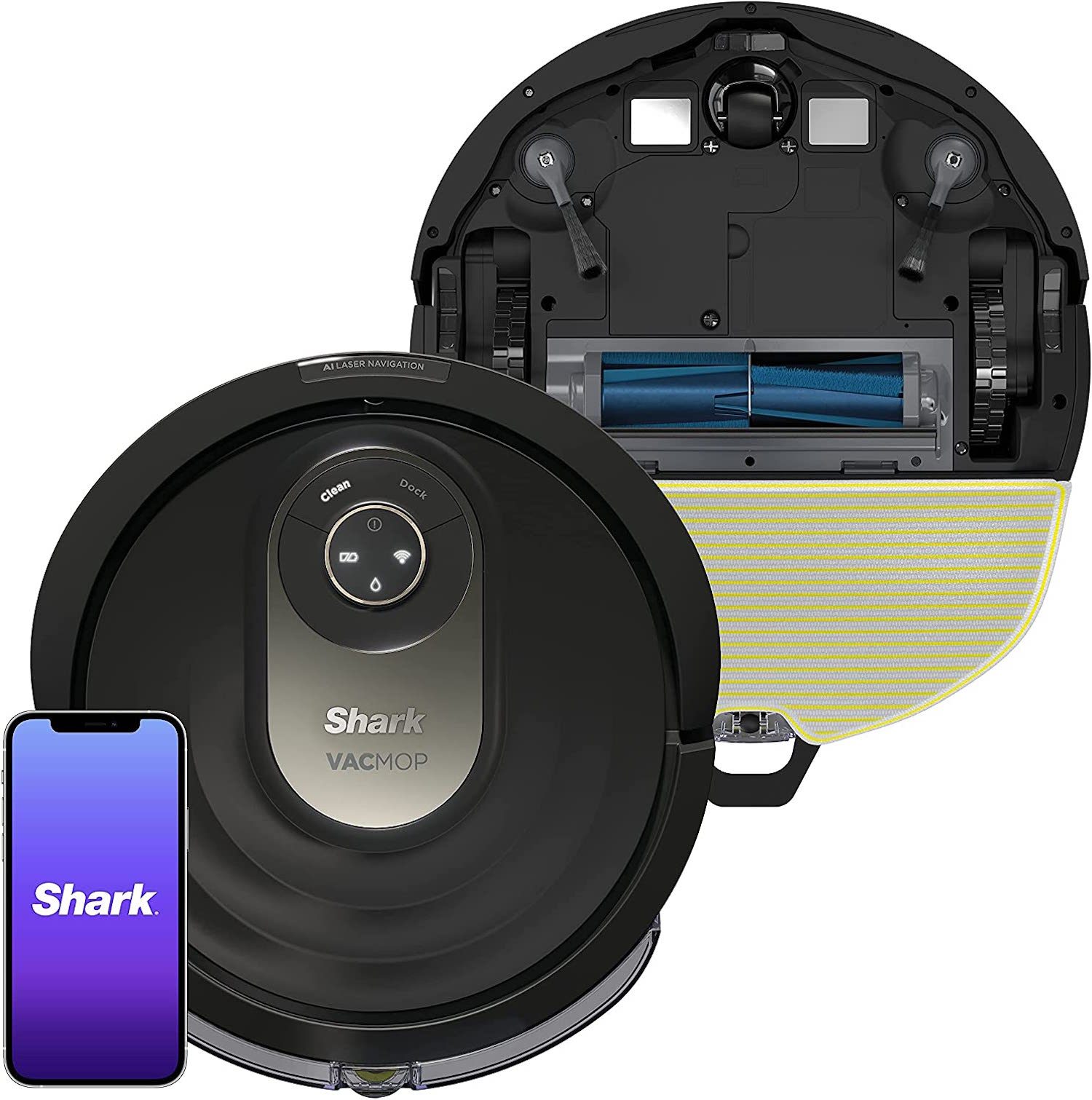 Shark Robot Vacuum and Mop with Self-Cleaning Brushroll