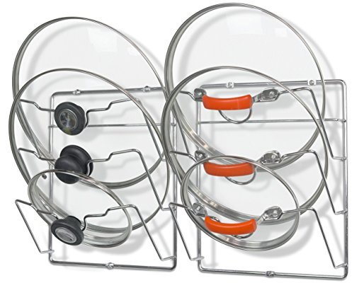 Simple Houseware Wall-Mounted Pot Lid Organizer