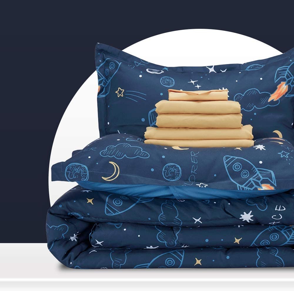 SLEEP ZONE Bed-in-a-Bag Comforter Set