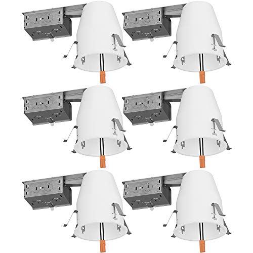 SUNCO 4-Inch LED Can Air LED Recessed Lighting, 6-Pack