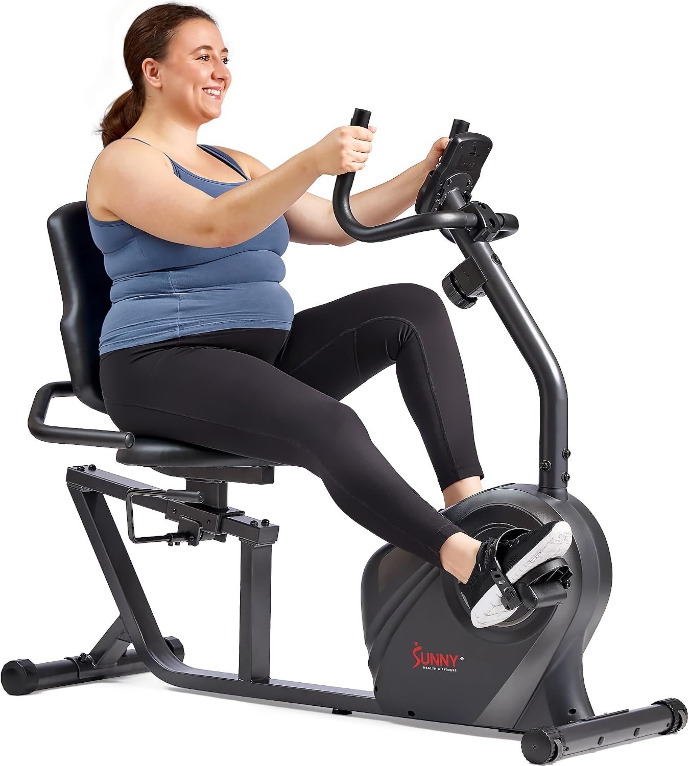 Sunny Health &amp; Fitness Smart Recumbent Bike