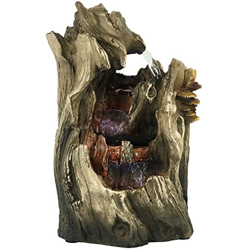 Sunnydaze Decor Cascading Caves Waterfall Tabletop Fountain