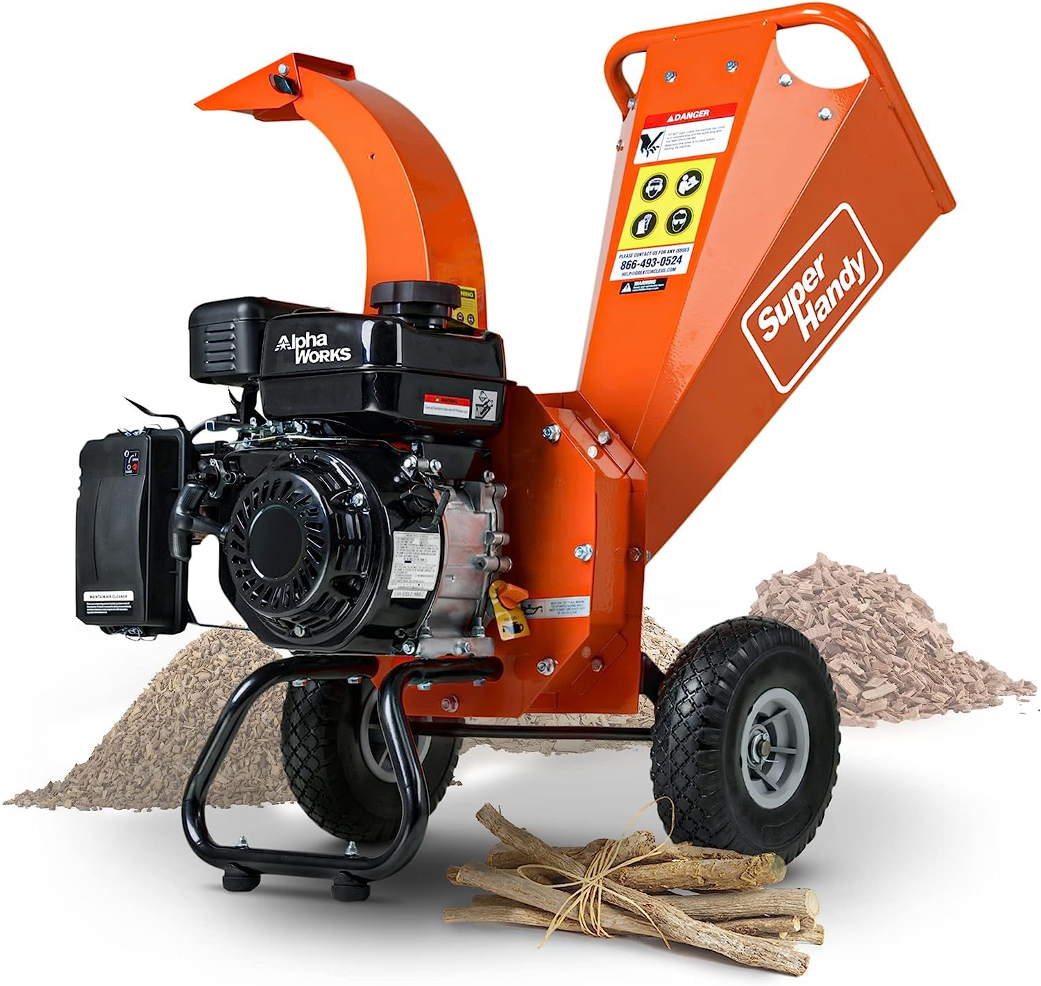 Gardenbeaut Wood Chipper,Heavy Duty Chipper Shredder MF30 for Wood