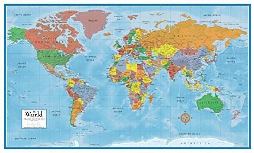 Swiftmaps 24&quot; x 36&quot; World Premier Wall Map