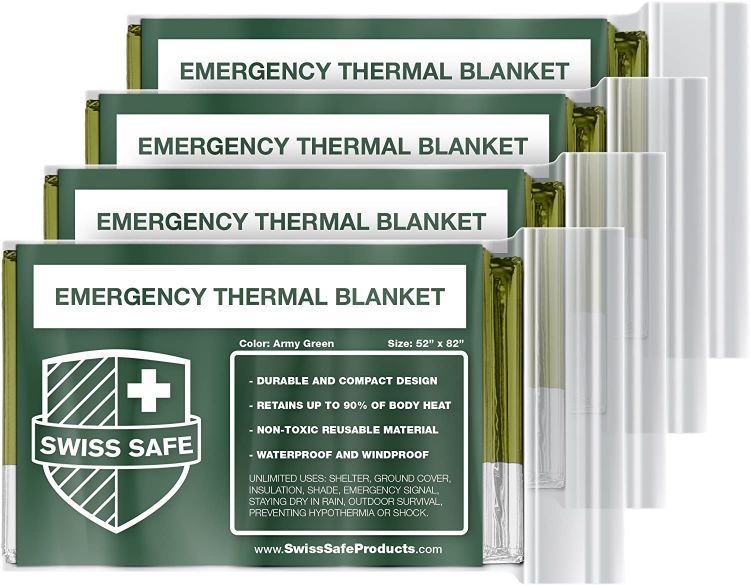 Swiss Safe Emergency Mylar Thermal Blanket