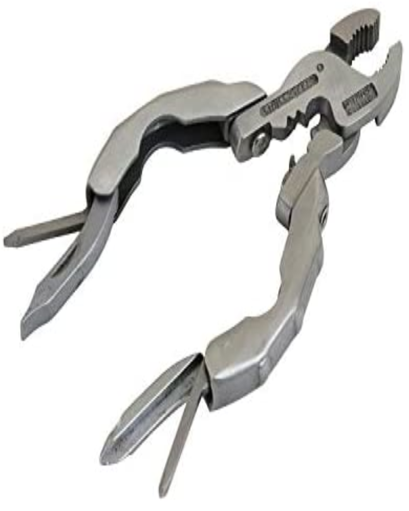 Swiss Tech Micro-Plus EX 9-in-1 Stainless Steel Keychain Multi