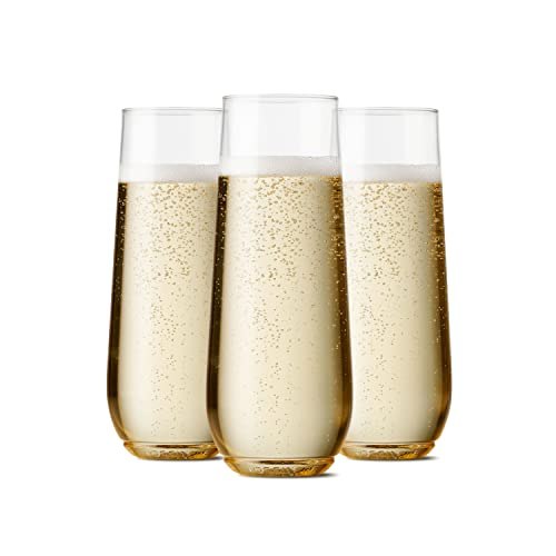 TOSSWARE Set of 12 9-oz Flutes