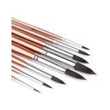Transon 8-Piece Goat Hair Round Watercolor Paint Brushes