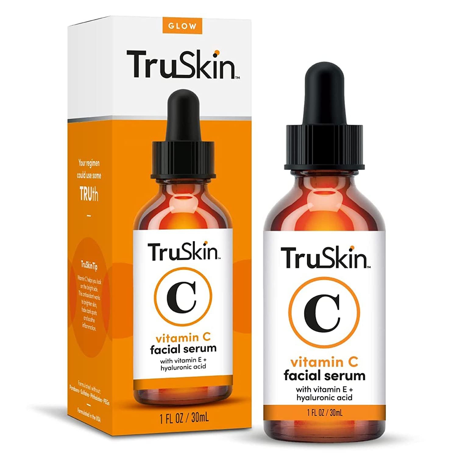 TruSkin Naturals Vitamin C, Hyaluronic Acid &amp; Vitamin E Serum for Face