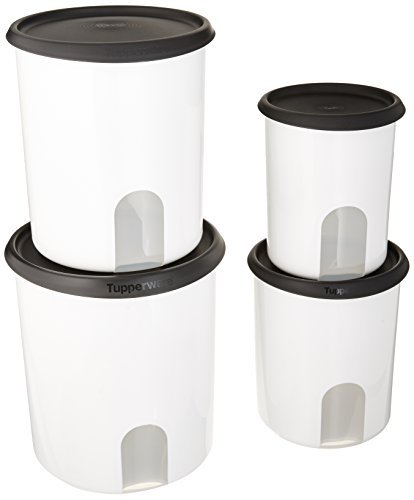 Tupperware One-Touch Reminder 4-Piece Canister Set