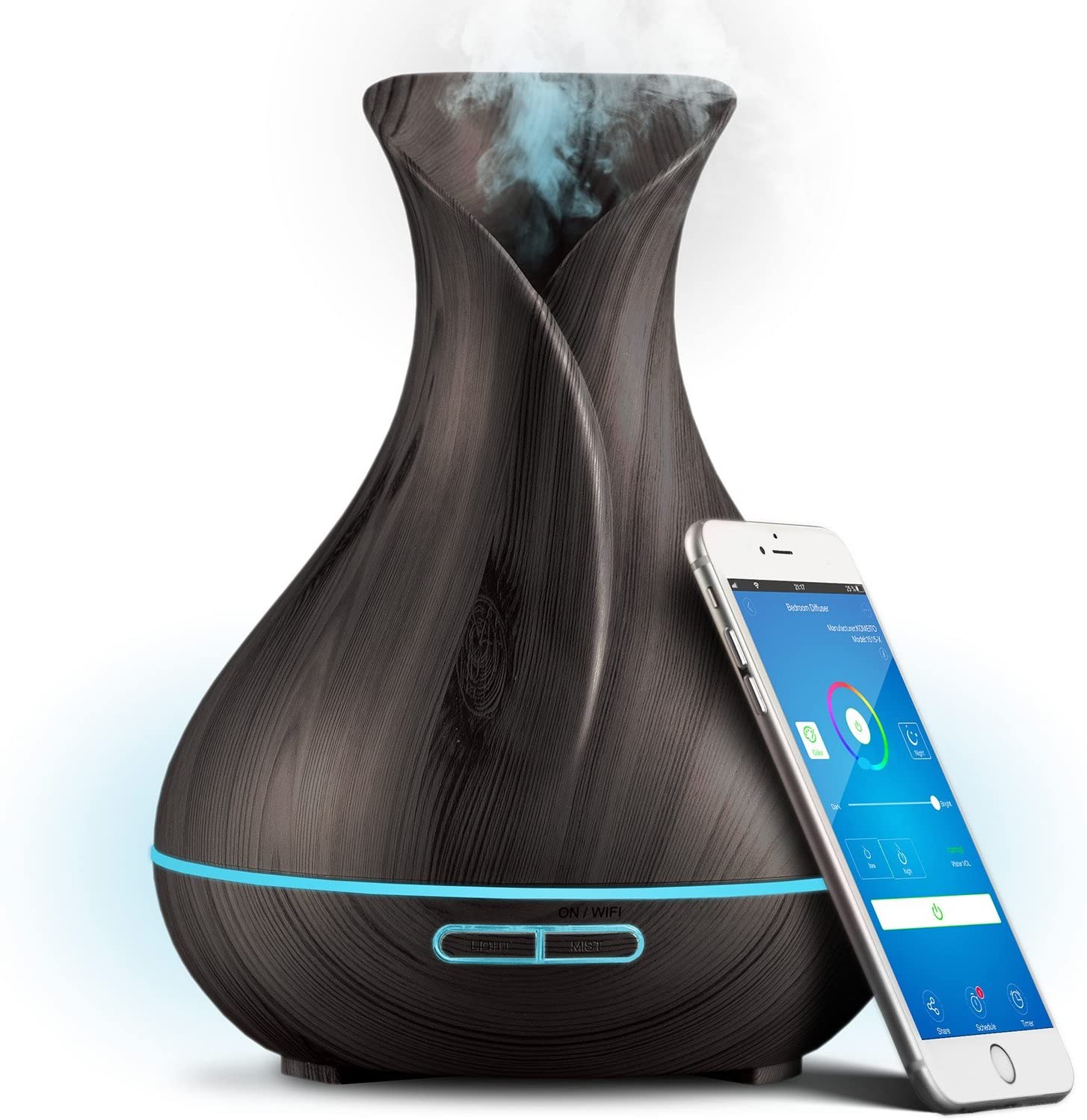 Sierra Modern Home Smart WiFi Wireless Essential Oil Diffuser