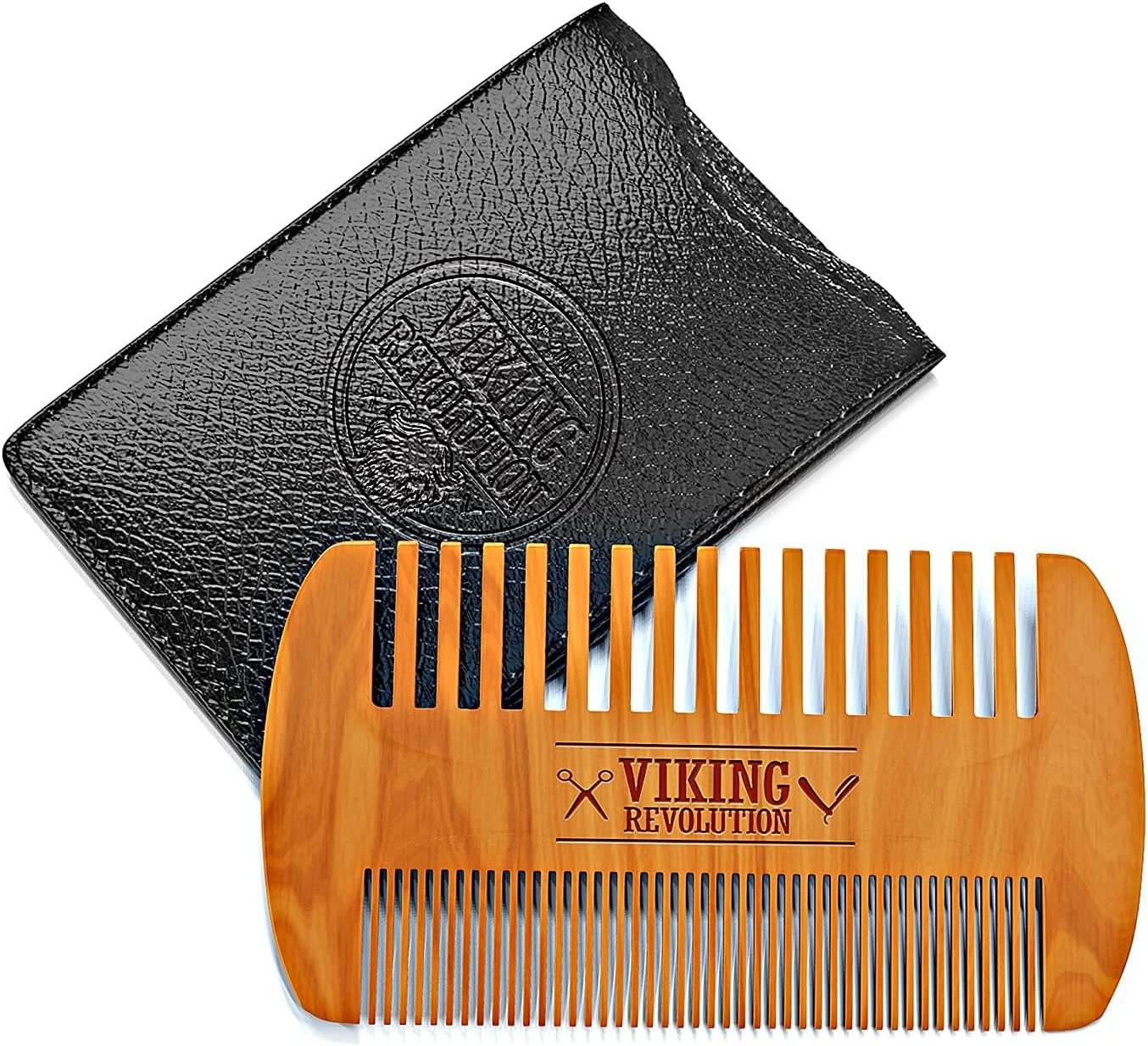 VIKING REVOLUTION Top Pocket Comb for Beards &amp; Mustaches