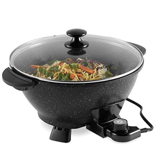 VonShef 7.4-Quart Electric Wok with Lid