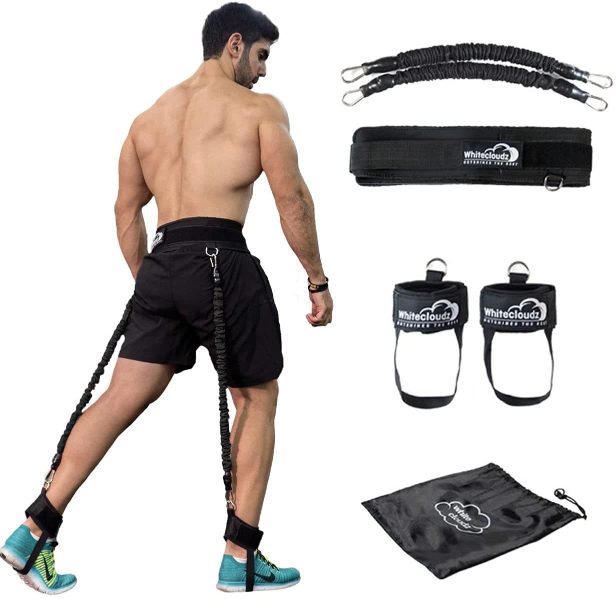 Details about   Vertical Jump Trainer Equipment Bounce Trainer Device Leg Blue-70pound 