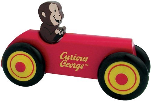 Schylling Curious George Wooden Car
