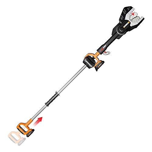 Worx WG321 20V PowerShare Cordless Electric Chainsaw with Extension Pole