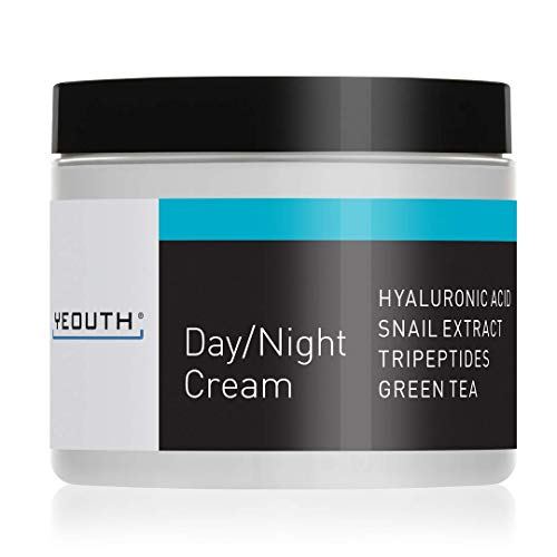 YEOUTH Day Night Moisturizer for Face with Snail Extract, Hyaluronic Acid, Green Tea, and Peptides